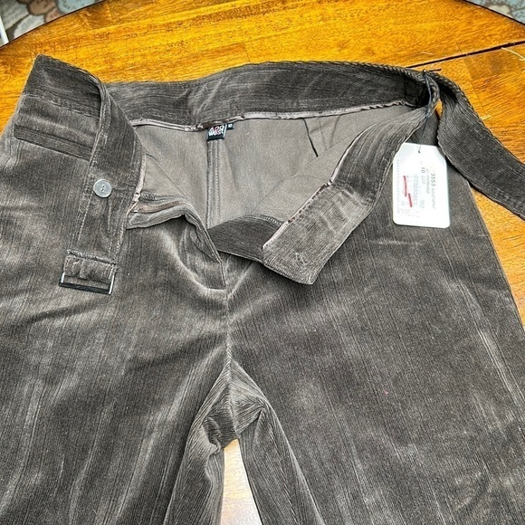 High waisted dress corduroy pants NWT buckle that lays flat with 2 snap 3 sizes - Picture 6 of 17